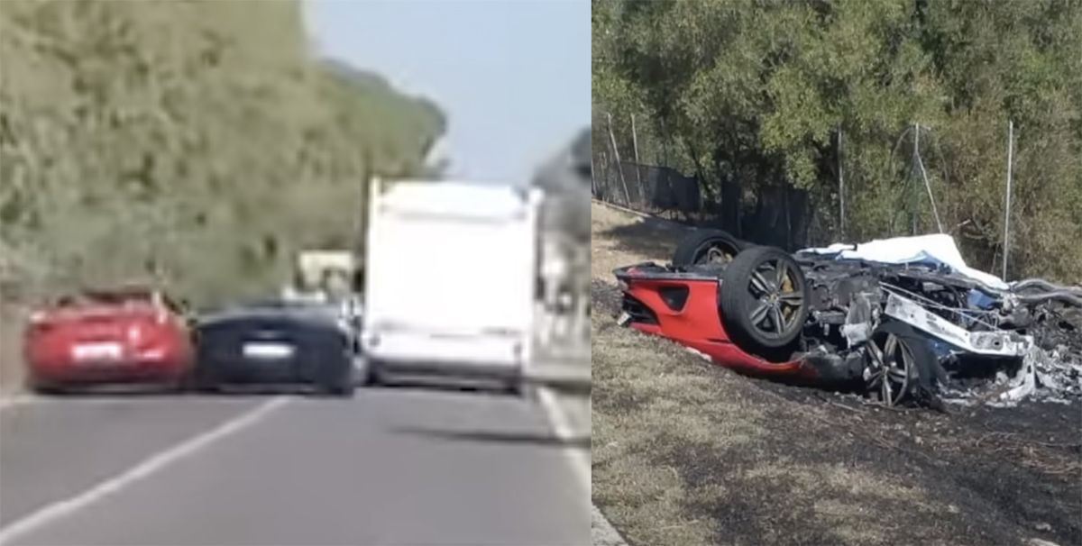 Ferrari Portofino M wypadek