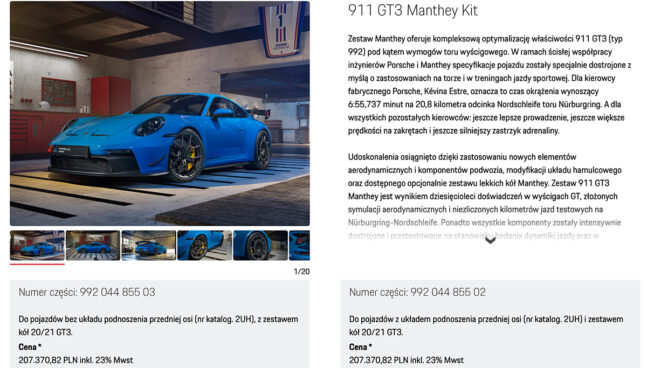 Porsche 911 GT3 992 Manthey Kit