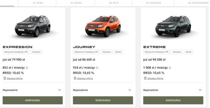 Dacia Duster 2023 oferta PL