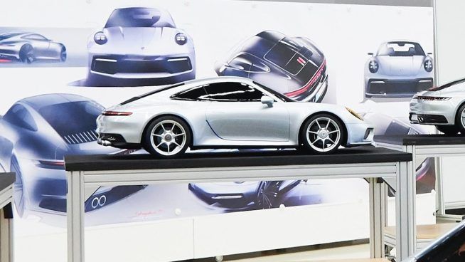 Porsche 911 model 3D 1:3 i rysunki