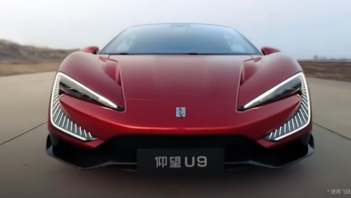 BYD Yangwang U9 - przód, fot. Youtube
