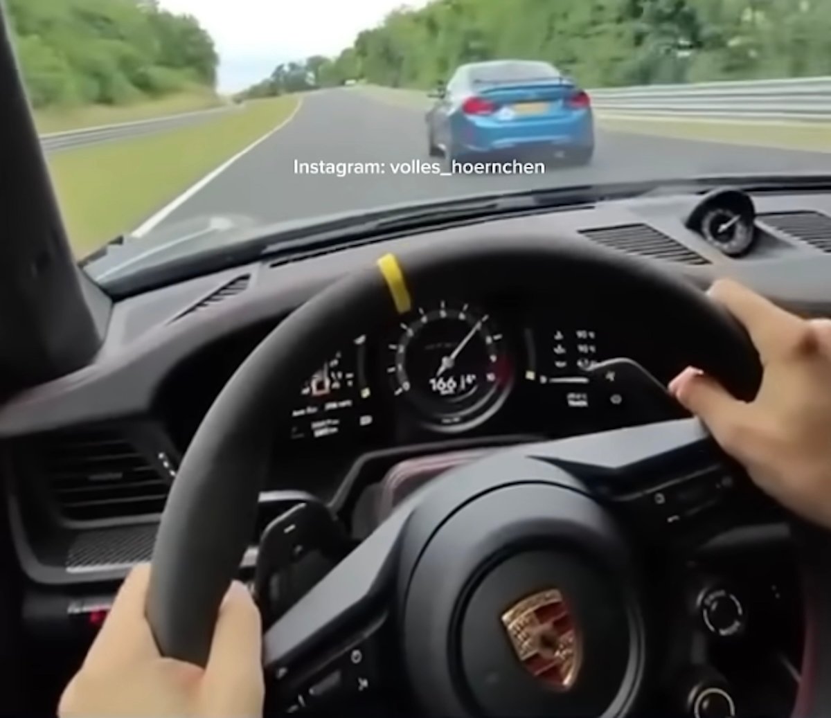 Porsche 911 GT3 RS -wypadek polskiego kierowcy, fot. YT